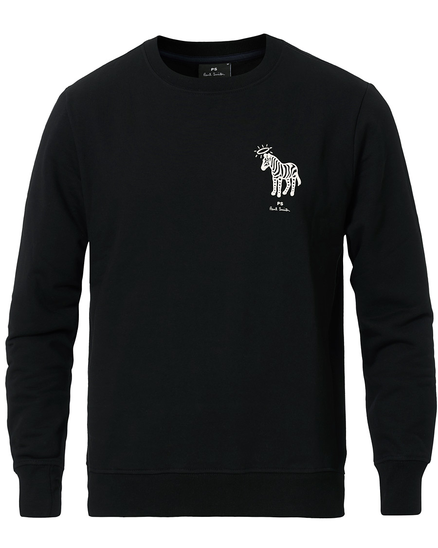 Homme | Pulls Et Tricots | PS Paul Smith | Organic Cotton Halo Zebra Sweatshirt Black