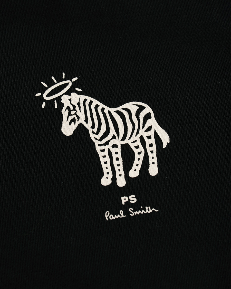 Homme | Pulls Et Tricots | PS Paul Smith | Organic Cotton Halo Zebra Sweatshirt Black