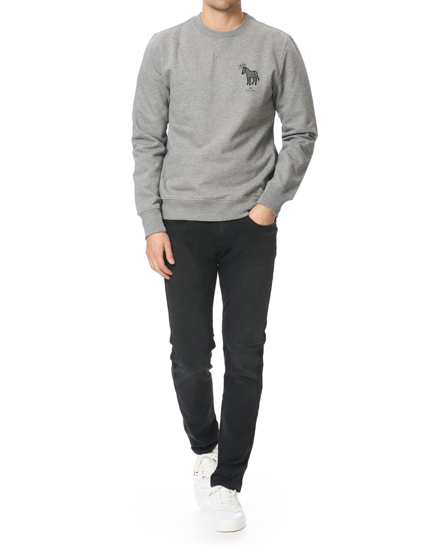 Homme | Pulls Et Tricots | PS Paul Smith | Organic Cotton Halo Zebra Sweatshirt Grey Melange