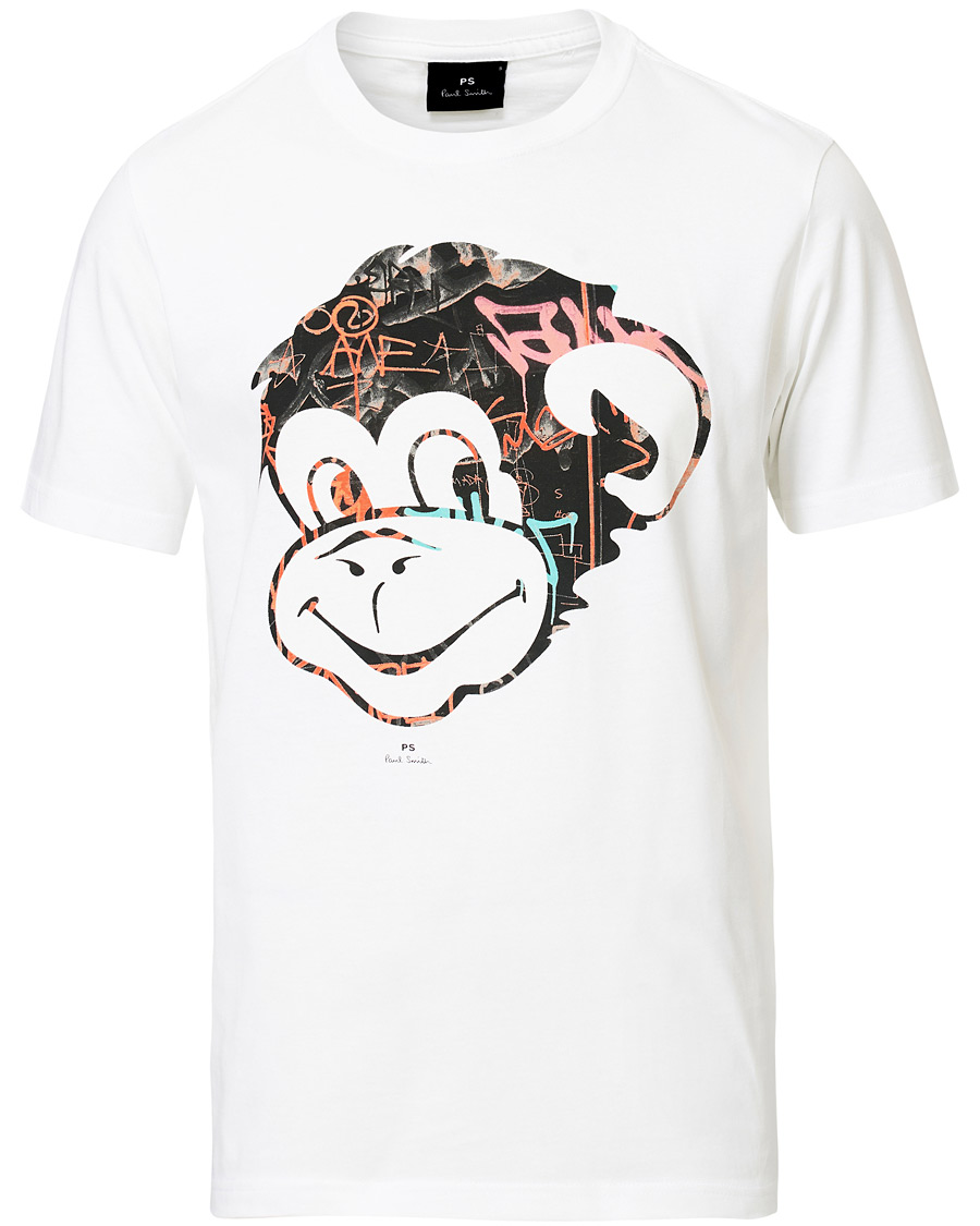 Homme | T-shirts | PS Paul Smith | Regular Fit Monkey Tee White