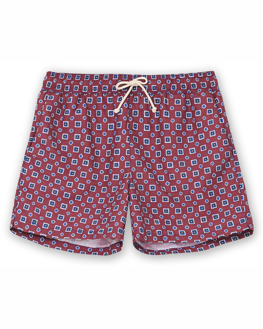 Homme | Maillots De Bain | Ripa Ripa | Scirocco Printed Swimshorts Red