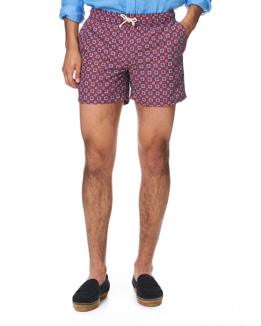 Homme | Maillots De Bain | Ripa Ripa | Scirocco Printed Swimshorts Red