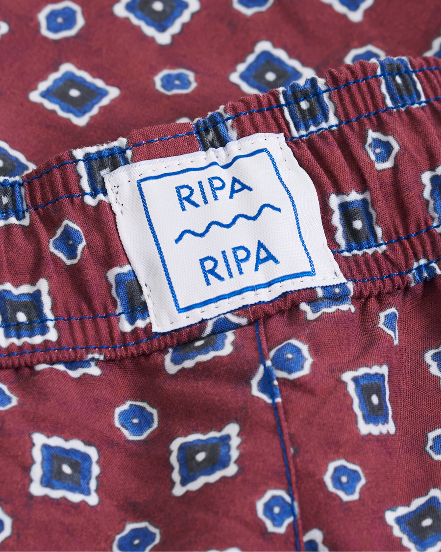Homme | Maillots De Bain | Ripa Ripa | Scirocco Printed Swimshorts Red