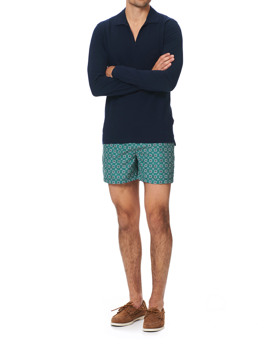 Homme | Maillots De Bain | Ripa Ripa | Scirocco Printed Swim Shorts Green