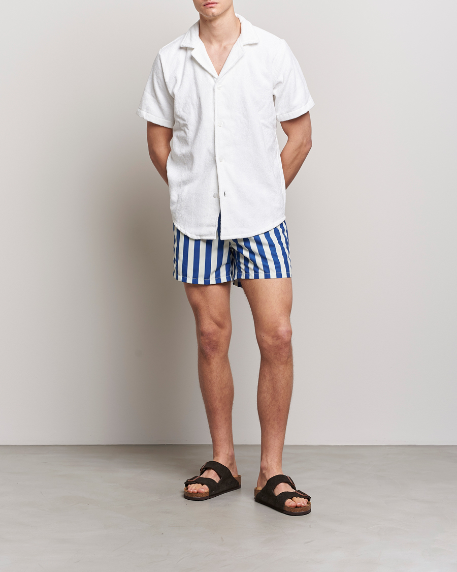 Homme | Maillots De Bain | Ripa Ripa | Paraggi Striped Swimshorts Blue/White