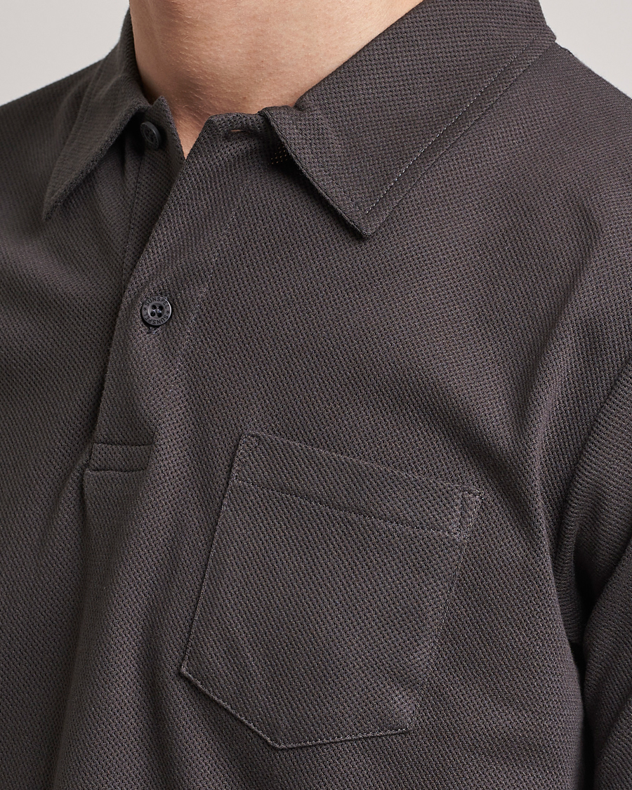Heren | Polo's | Sunspel | Riviera Polo Shirt Charcoal