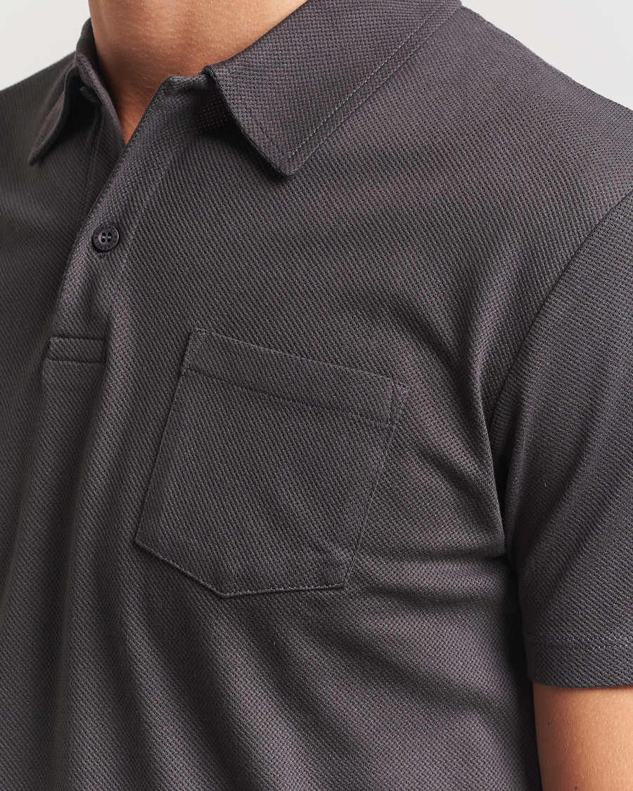 Heren | Polo's | Sunspel | Riviera Polo Shirt Charcoal