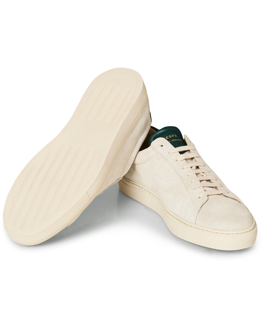 Heren | Zespà ZSP4 HGH Suede Sneakers Off White/Sapin | Zespà | ZSP4 HGH Suede Sneakers Off White/Sapin