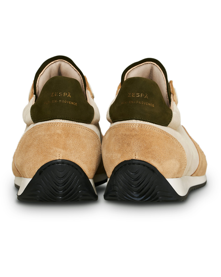 Homme | Zespà ZSP6 Suede Runner Sneakers Off White/Savane | Zespà | ZSP6 Suede Runner Sneakers Off White/Savane