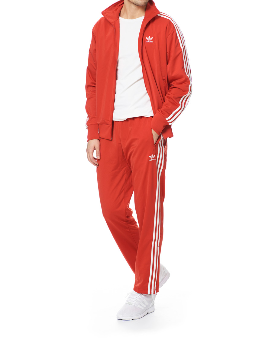 Heren | Truien | adidas Originals | Firebird Full Zip Sweater Red