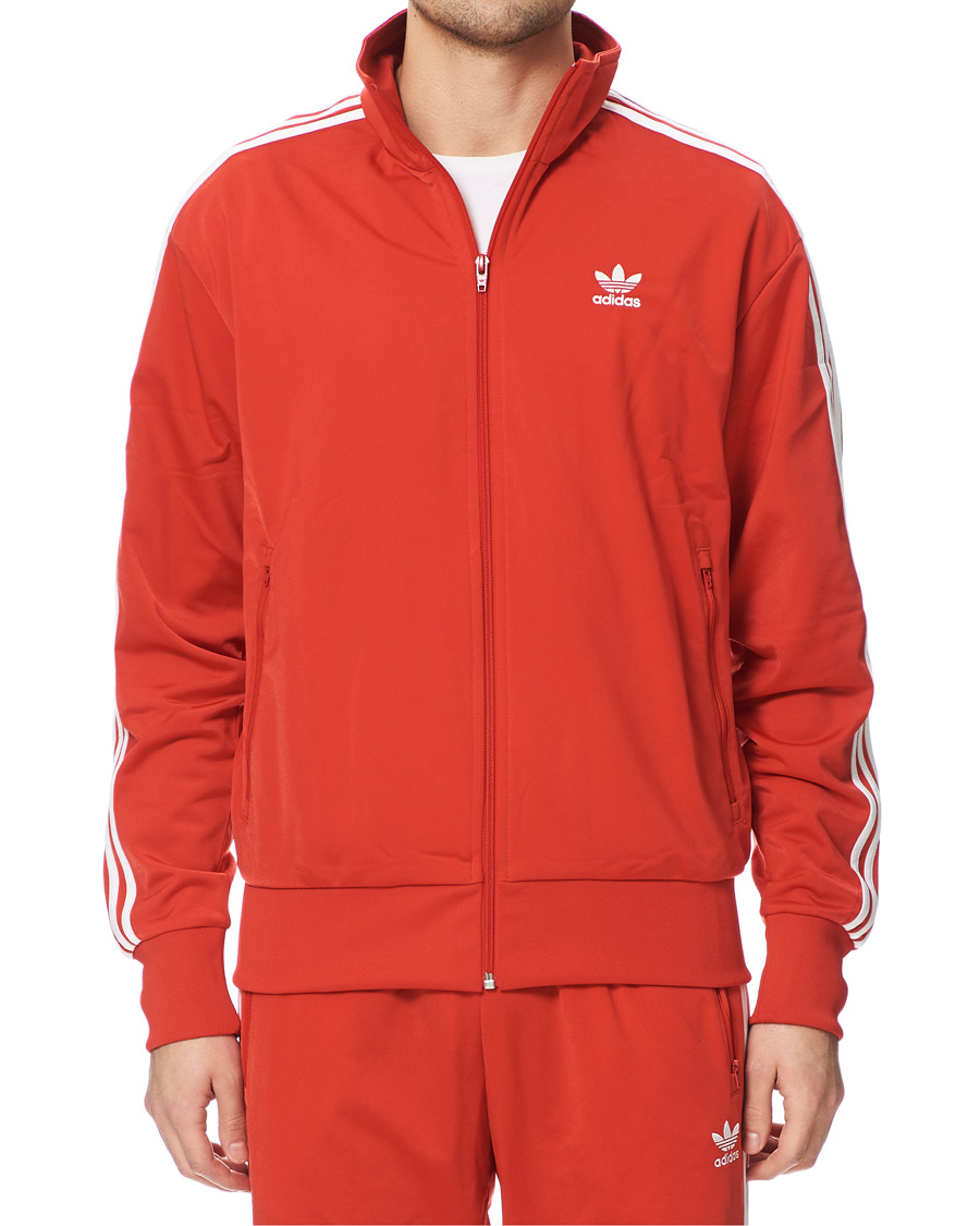 Heren | Truien | adidas Originals | Firebird Full Zip Sweater Red