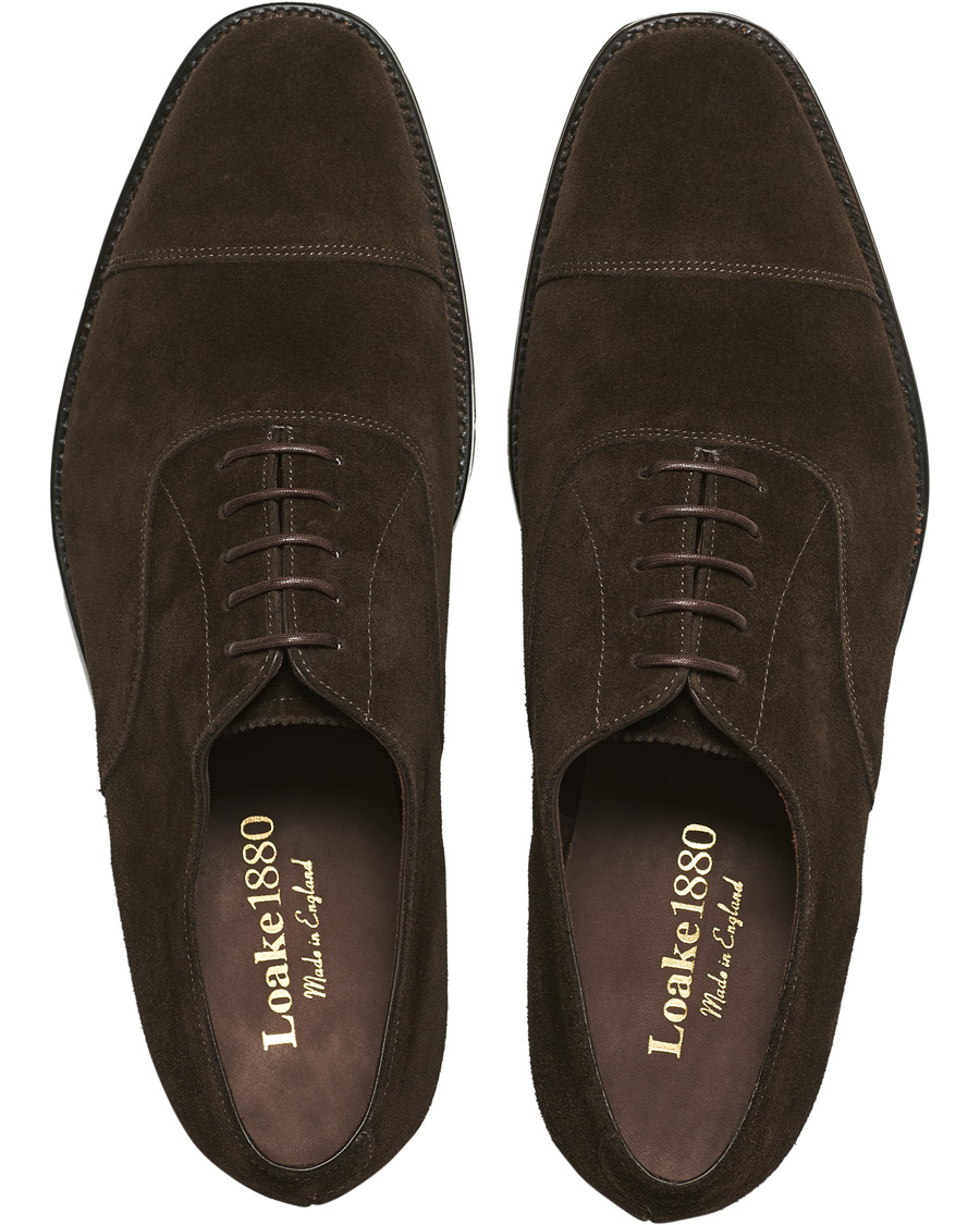 Homme | Loake 1880 Aldwych Oxford Dark Brown Suede | Loake 1880 | Aldwych Oxford Dark Brown Suede
