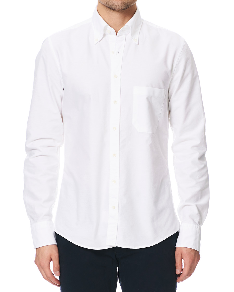 Homme | Chemises | Stenströms | Slimline Oxford Shirt White