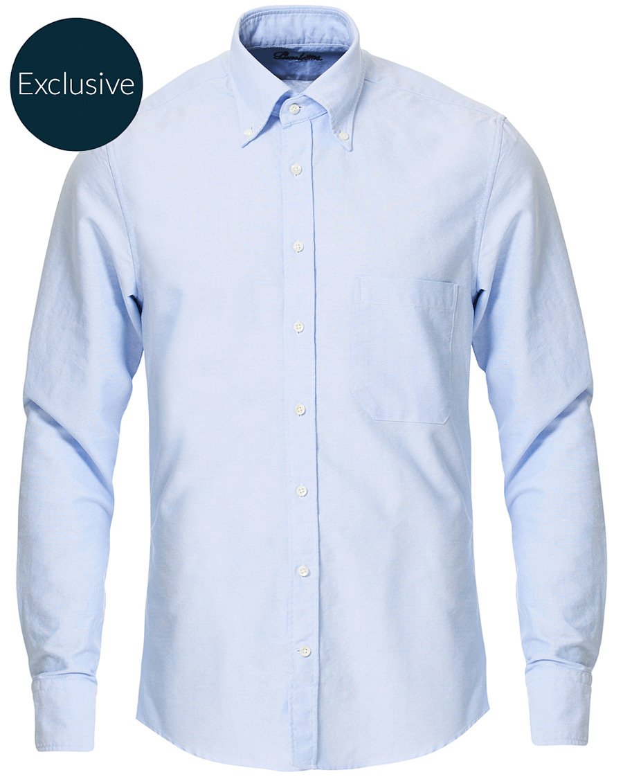 Homme | Chemises | Stenströms | Slimline Oxford Shirt Light Blue