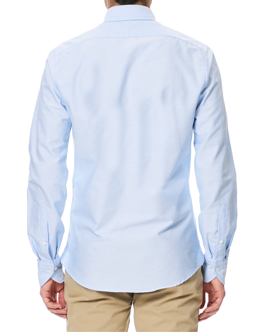 Homme | Chemises | Stenströms | Slimline Oxford Shirt Light Blue