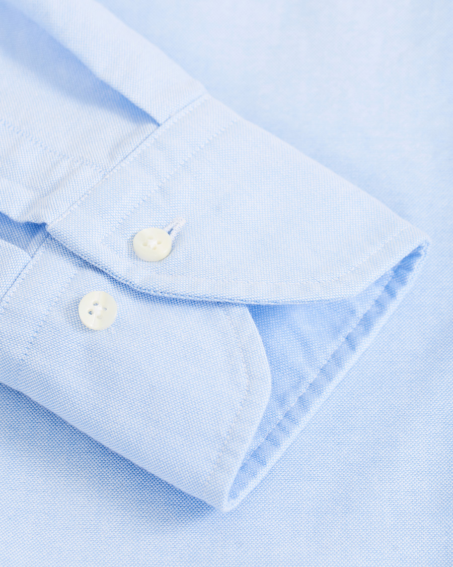Homme | Chemises | Stenströms | Slimline Oxford Shirt Light Blue