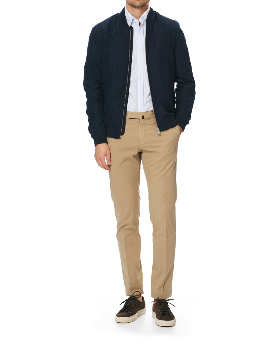 Homme | Chemises | Stenströms | Slimline Oxford Shirt Blue/White