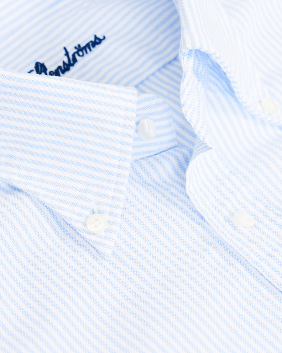 Homme | Chemises | Stenströms | Slimline Oxford Shirt Blue/White