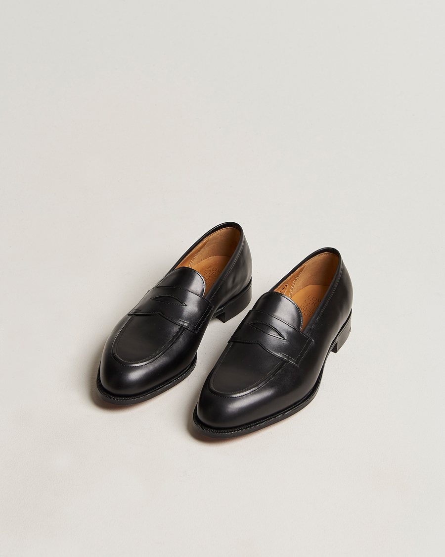 Homme | Edward Green Piccadilly Penny Loafer Black Calf | Edward Green | Piccadilly Penny Loafer Black Calf