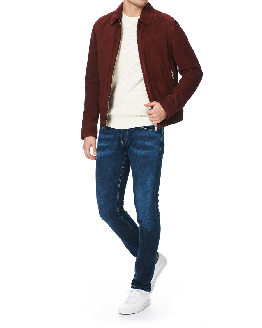 Homme | Manteaux Et Vestes | Oscar Jacobson | Logner Suede Jacket Rust Red
