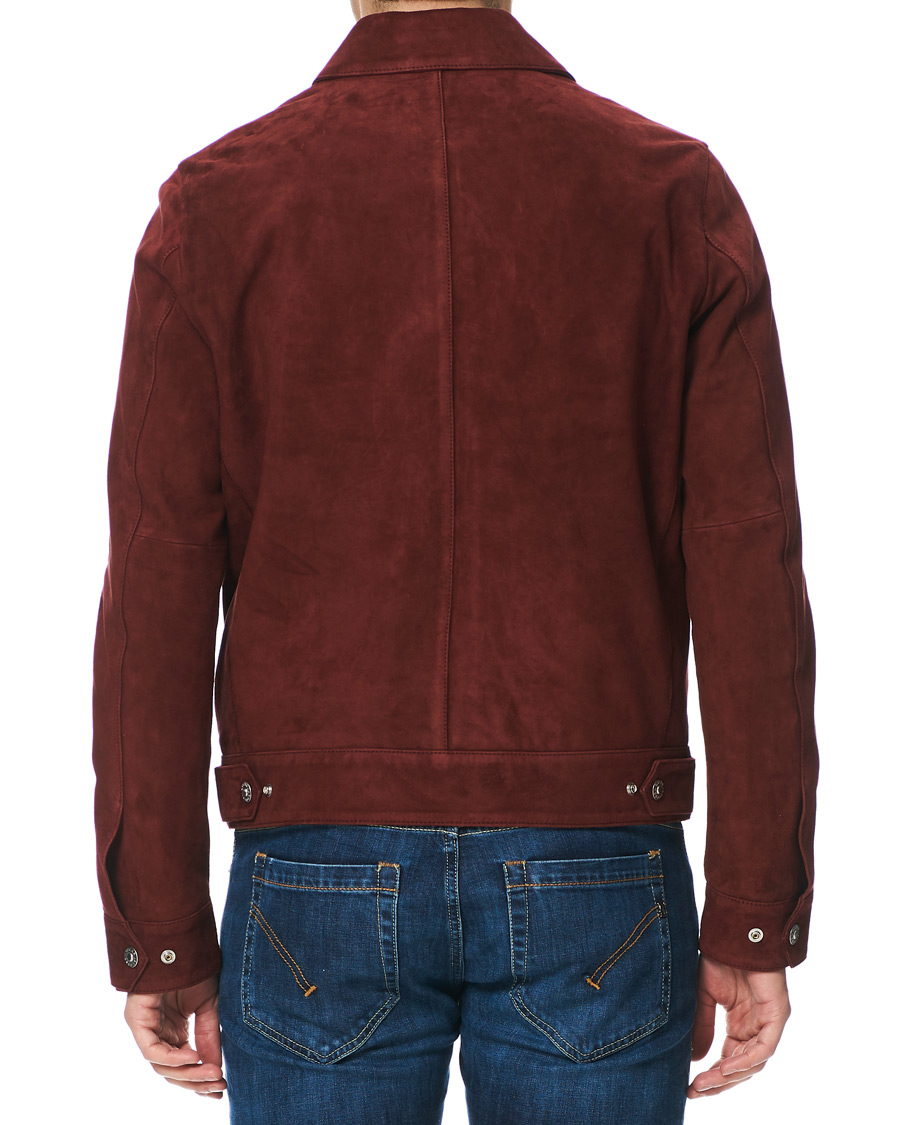Homme | Manteaux Et Vestes | Oscar Jacobson | Logner Suede Jacket Rust Red