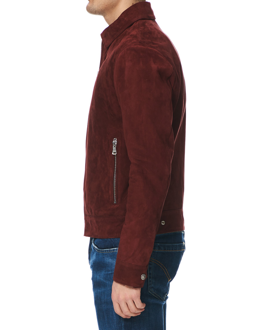 Homme | Manteaux Et Vestes | Oscar Jacobson | Logner Suede Jacket Rust Red