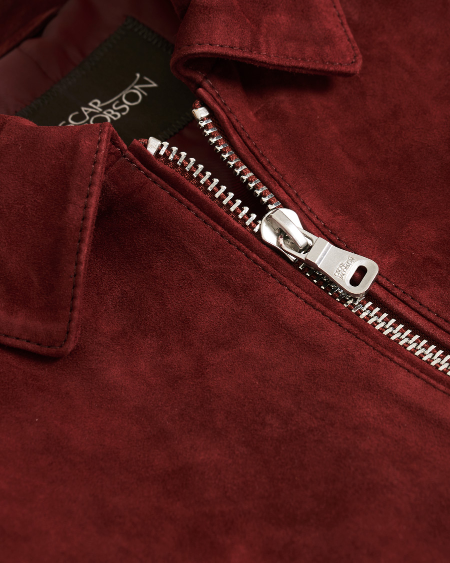 Homme | Manteaux Et Vestes | Oscar Jacobson | Logner Suede Jacket Rust Red