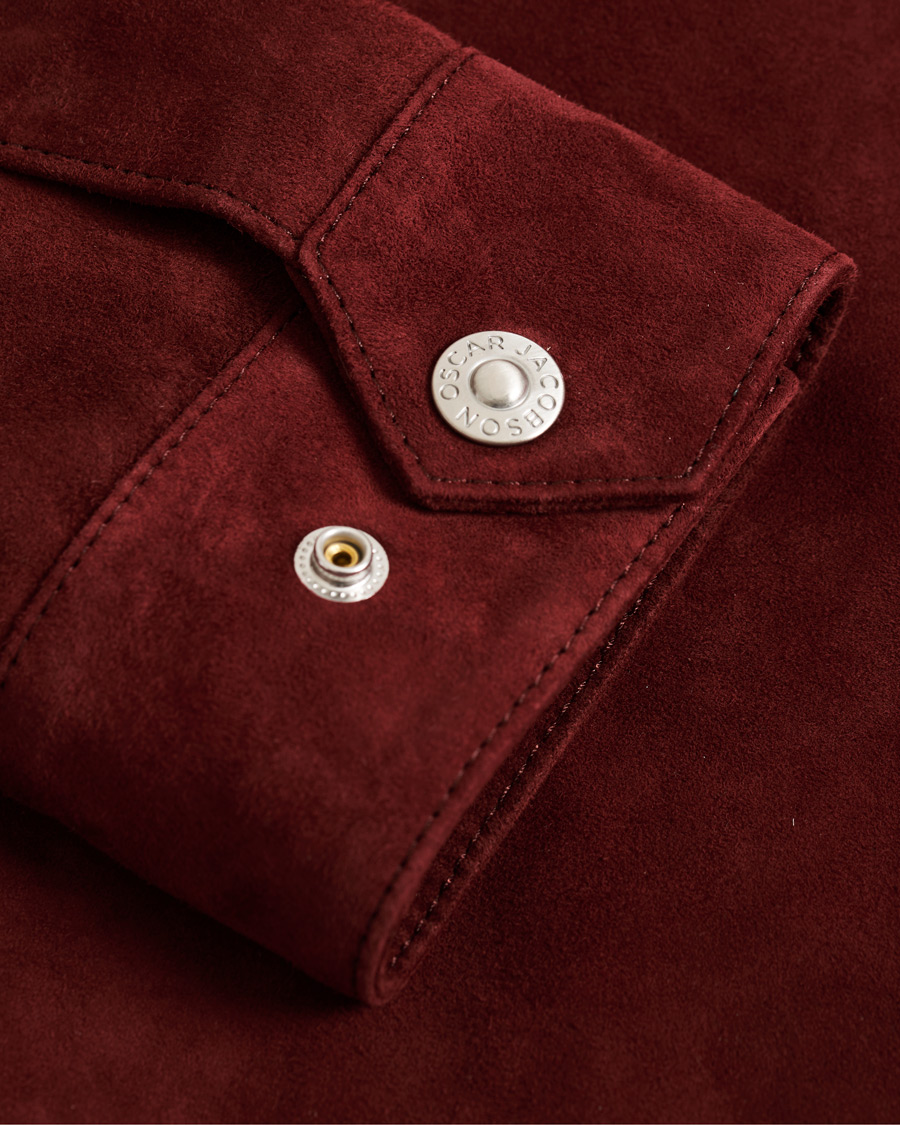 Homme | Manteaux Et Vestes | Oscar Jacobson | Logner Suede Jacket Rust Red