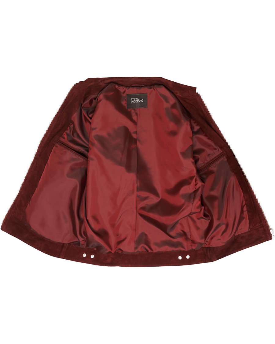 Homme | Manteaux Et Vestes | Oscar Jacobson | Logner Suede Jacket Rust Red