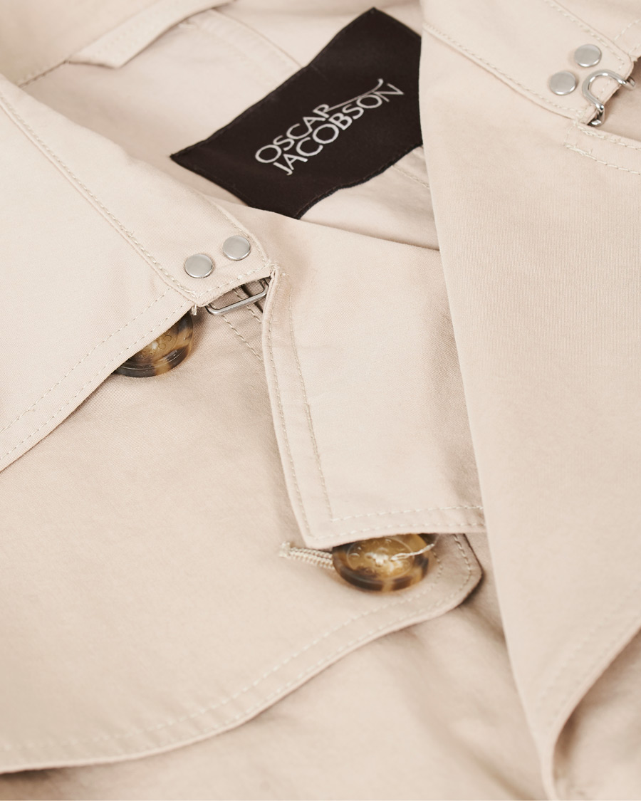 Homme | Manteaux Et Vestes | Oscar Jacobson | Reace Double Breasted Trenchcoat Beige