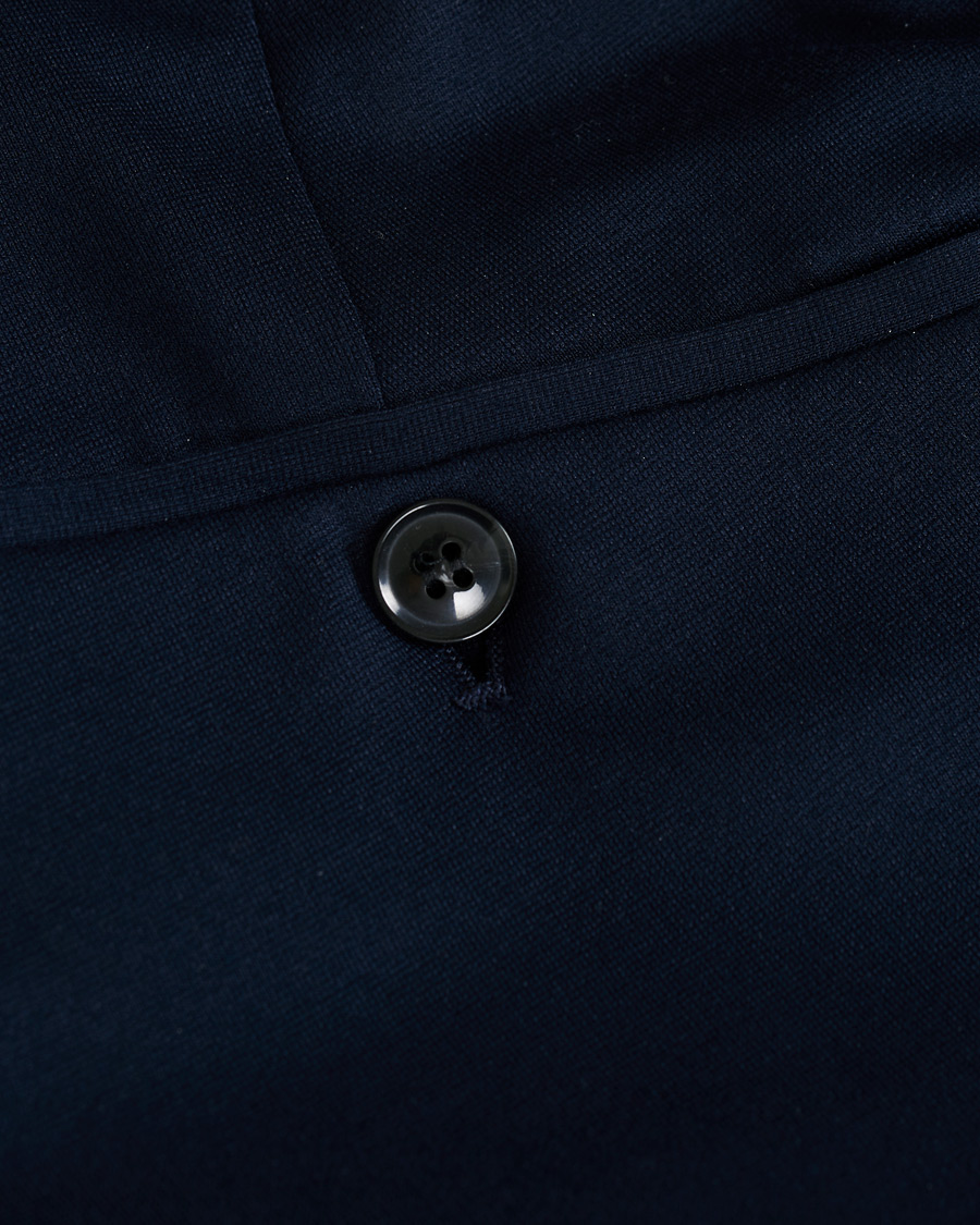 Homme | Pantalons | Oscar Jacobson | Neil Jersey Drawstring Trousers Navy
