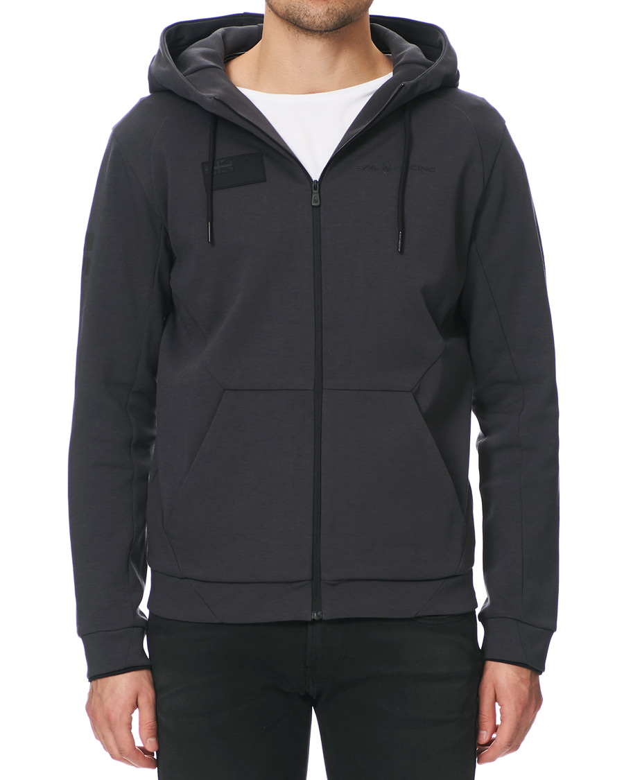 Heren | Truien | Sail Racing | Defender Tech Zip Hoodie Phantom Grey