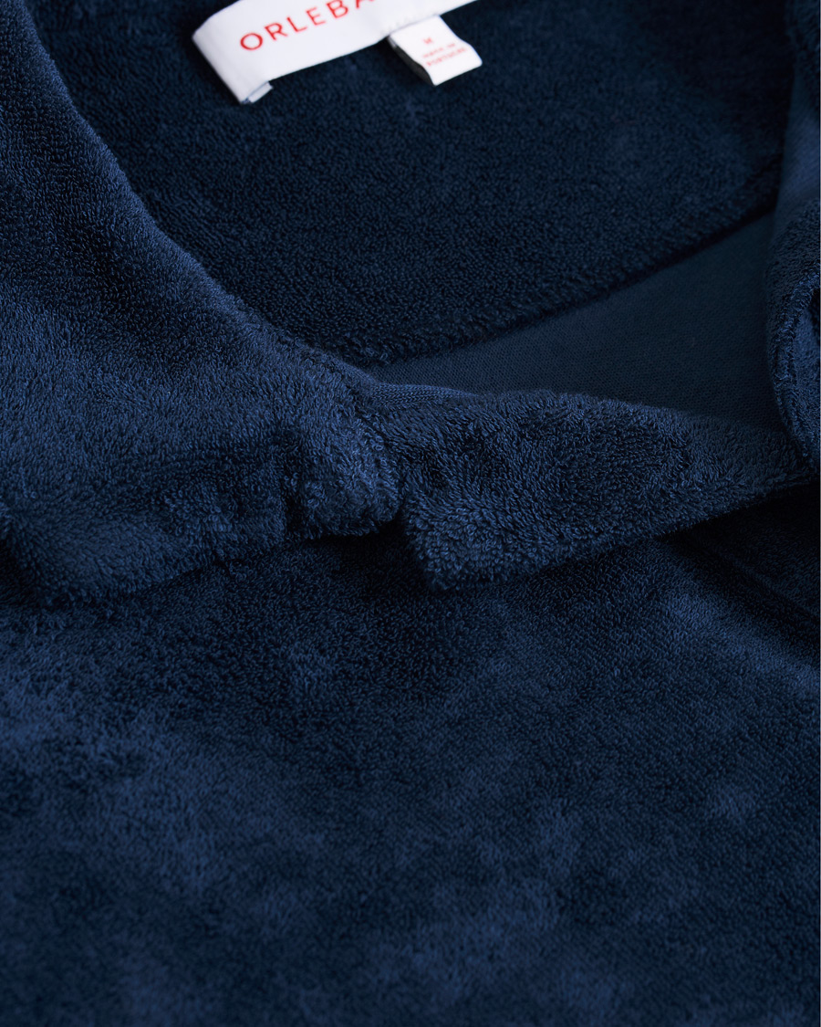 Homme | Pulls Et Tricots | Orlebar Brown | Terry Long Sleeve Polo Navy