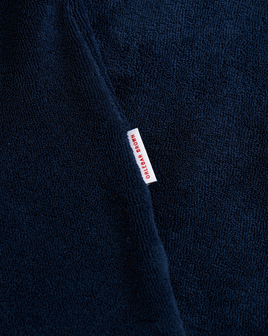 Homme | Pulls Et Tricots | Orlebar Brown | Terry Long Sleeve Polo Navy