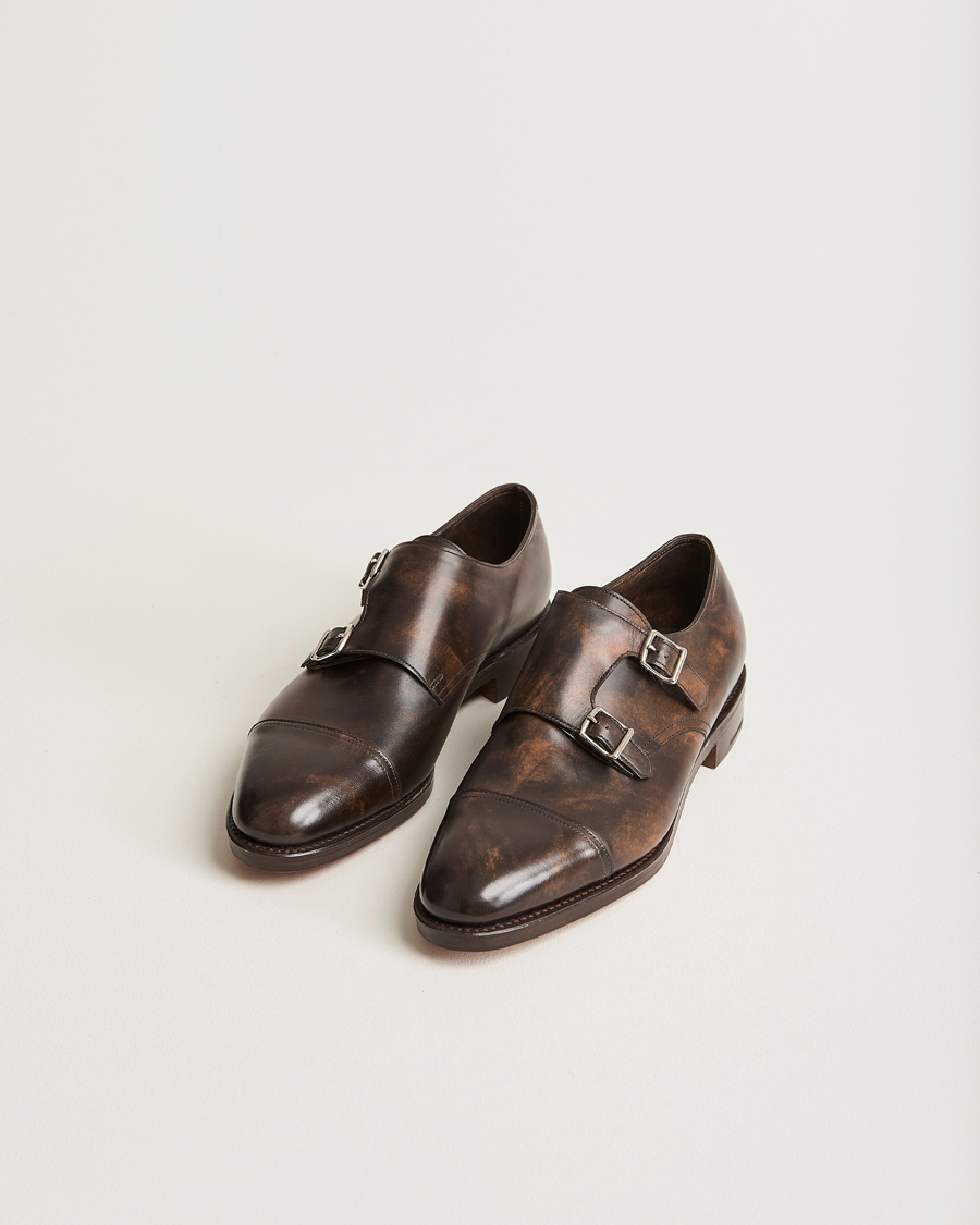 Homme | John Lobb William Double Monkstrap Dark Brown Calf | John Lobb | William Double Monkstrap Dark Brown Calf