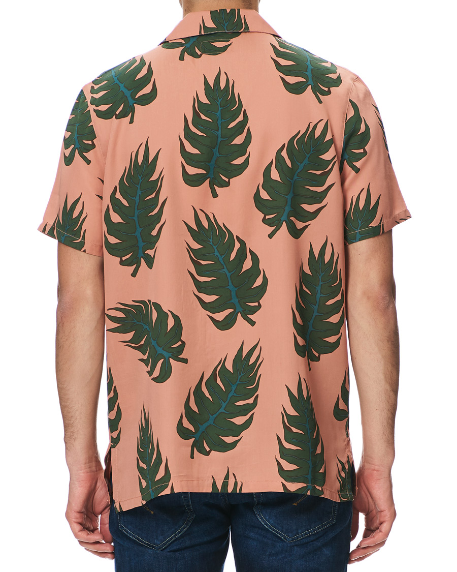 Homme | Chemises | Nudie Jeans | Arvid Leaf Short Sleeve Shirt Apricot