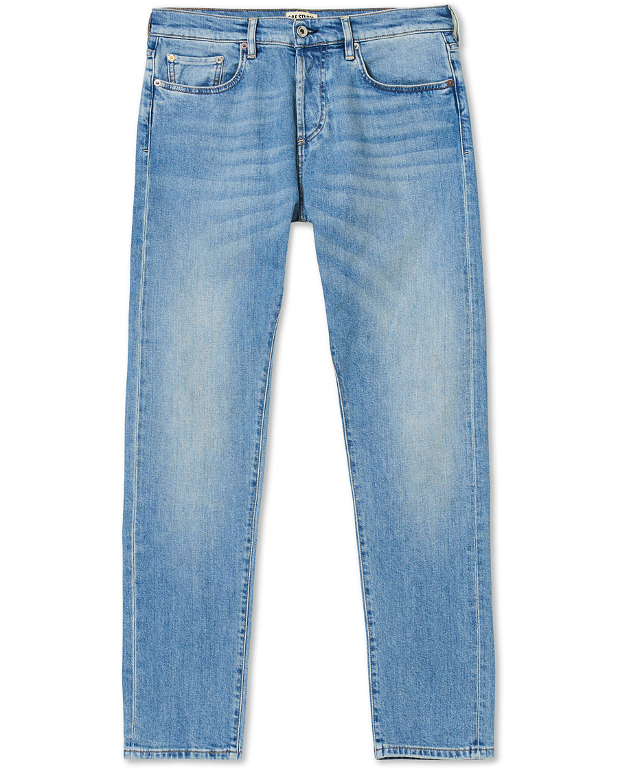 Heren | Jeans | C.O.F. Studio | M7 Tapered Stretch Jeans Light Blue