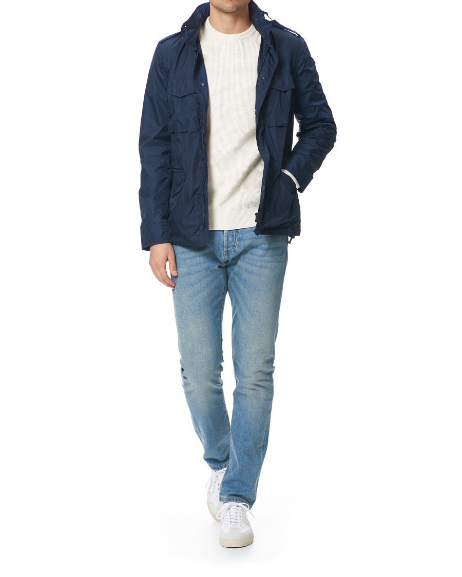 Heren | Jeans | C.O.F. Studio | M7 Tapered Stretch Jeans Light Blue