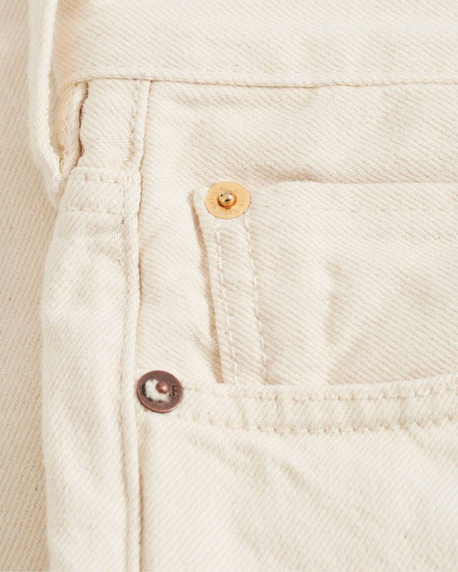 Heren | Jeans | C.O.F. Studio | M7 Tapered Stretch Jeans Cotton Beige