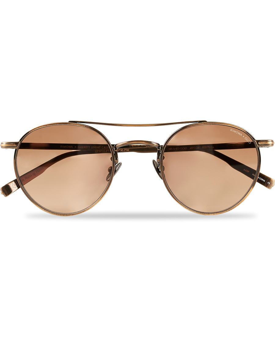 Homme | Garrett Leight Limited Edition X Rimowa 49 Sunglasses Flat Sienna | Garrett Leight | Limited Edition X Rimowa 49 Sunglasses Flat Sienna