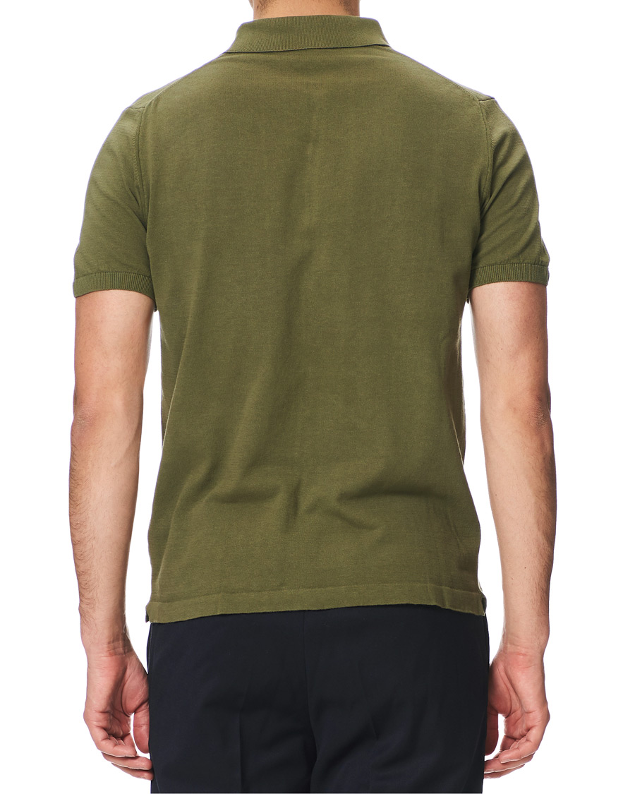 Homme | Pulls Et Tricots | Oscar Jacobson | Celvin Short Sleeve Cotton Poloshirt Green