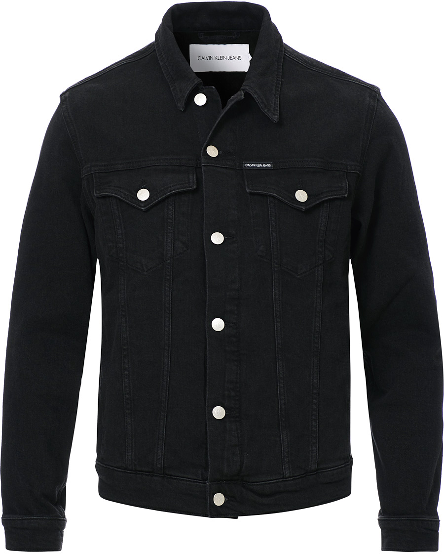 Homme | Manteaux Et Vestes | Calvin Klein Jeans | Foundation Slim Denim Jacket Washed Black