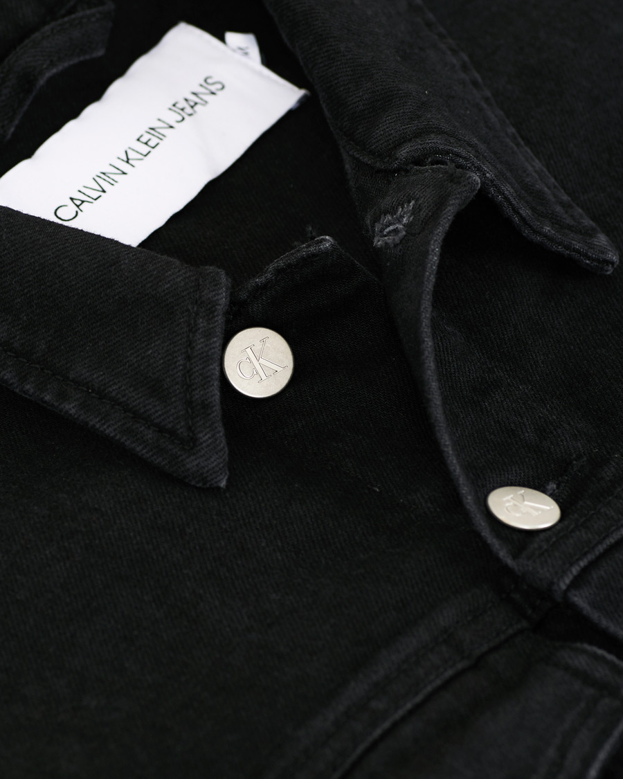 Homme | Manteaux Et Vestes | Calvin Klein Jeans | Foundation Slim Denim Jacket Washed Black