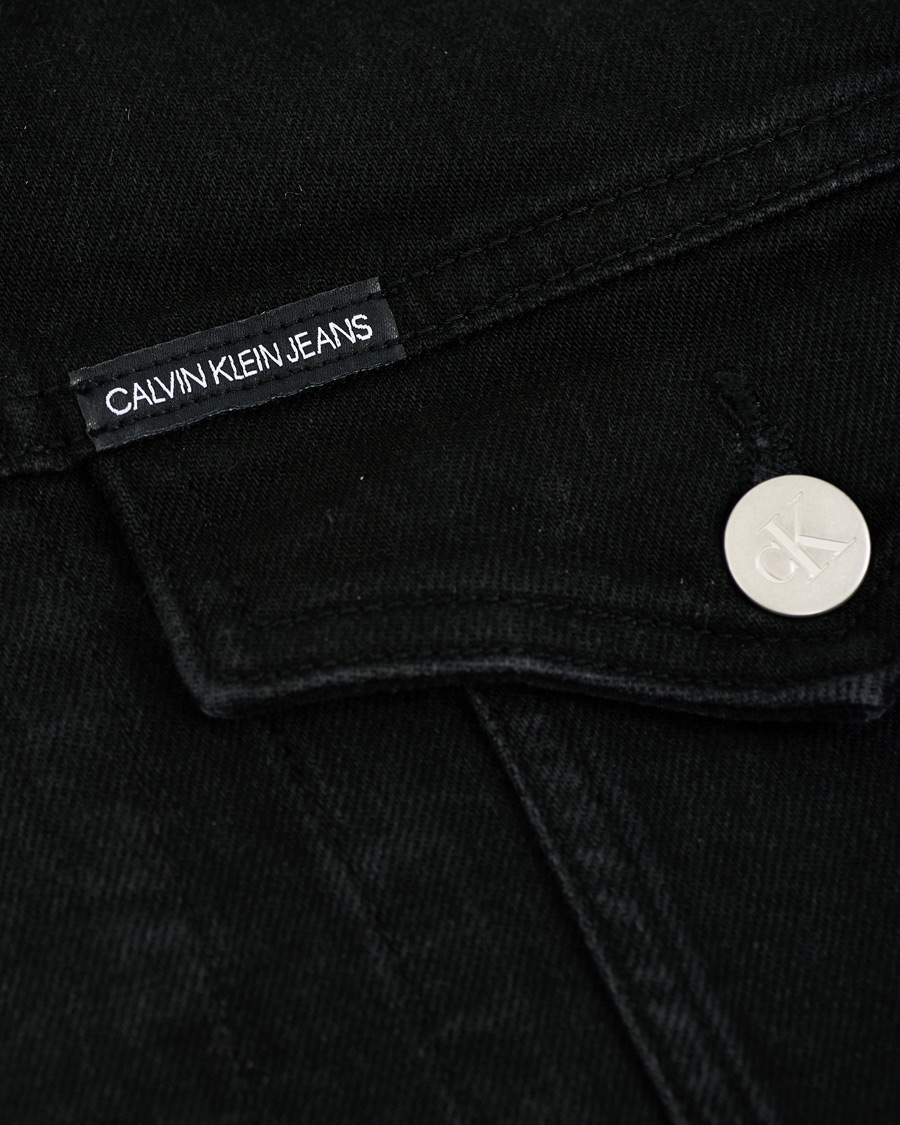 Homme | Manteaux Et Vestes | Calvin Klein Jeans | Foundation Slim Denim Jacket Washed Black