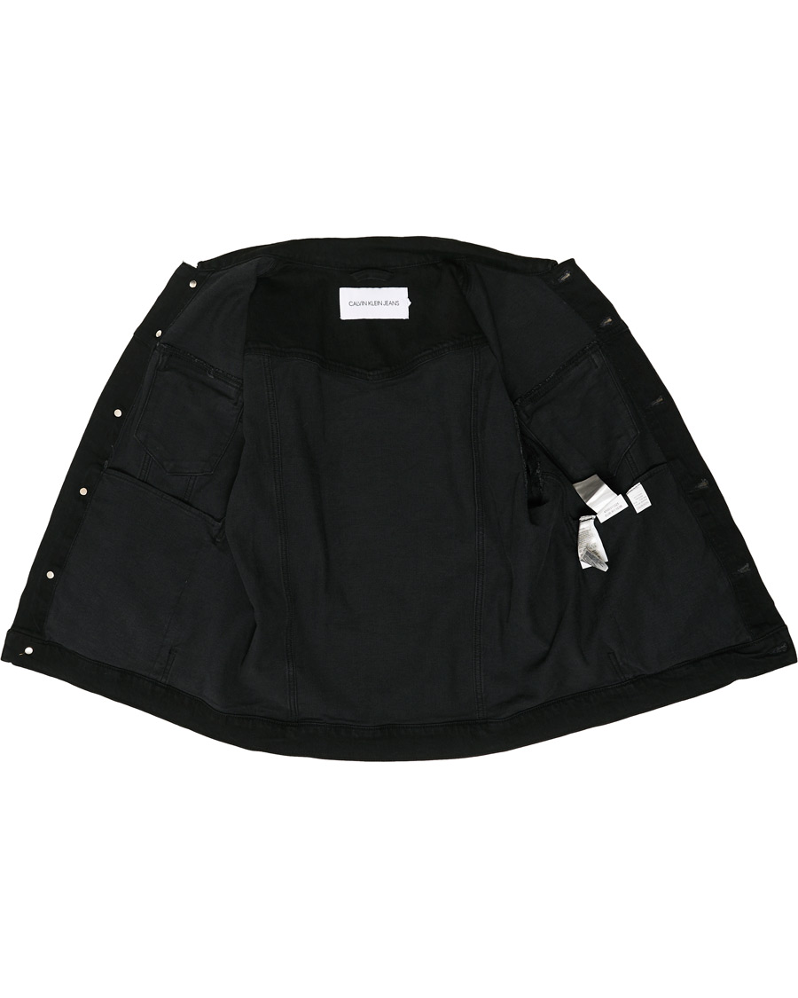 Homme | Manteaux Et Vestes | Calvin Klein Jeans | Foundation Slim Denim Jacket Washed Black