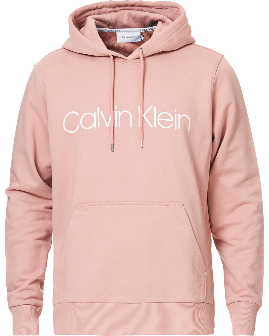 Homme | Pulls Et Tricots | Calvin Klein | Front Logo Hoodie Muted Pink