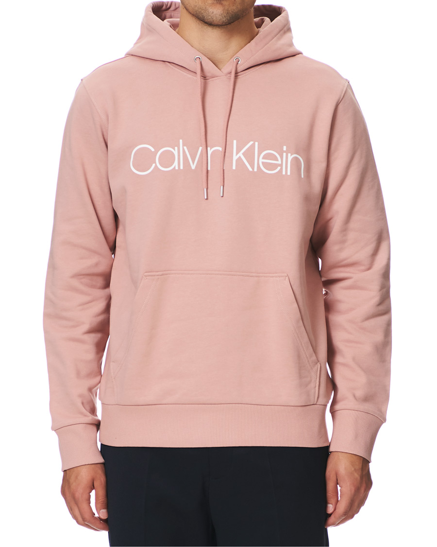 Homme | Pulls Et Tricots | Calvin Klein | Front Logo Hoodie Muted Pink