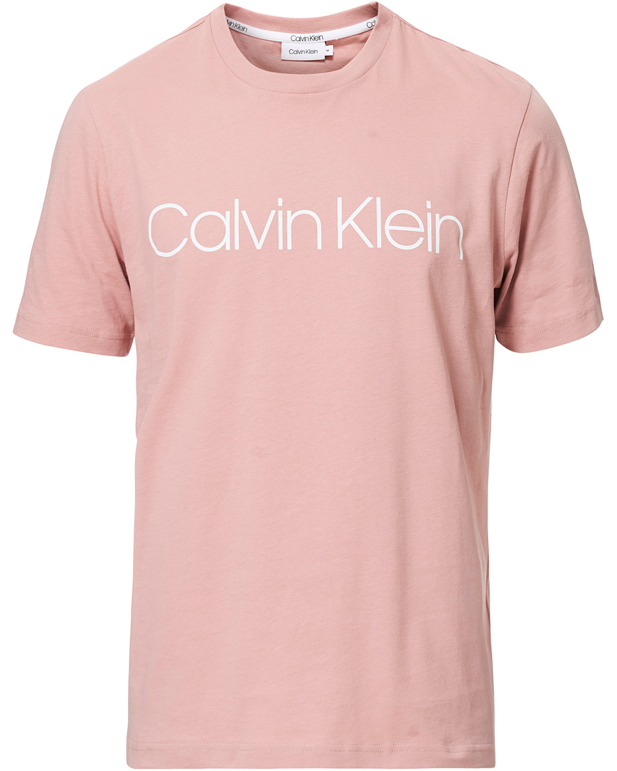 Homme | T-shirts | Calvin Klein | Front Logo Crew Neck Tee Muted Pink