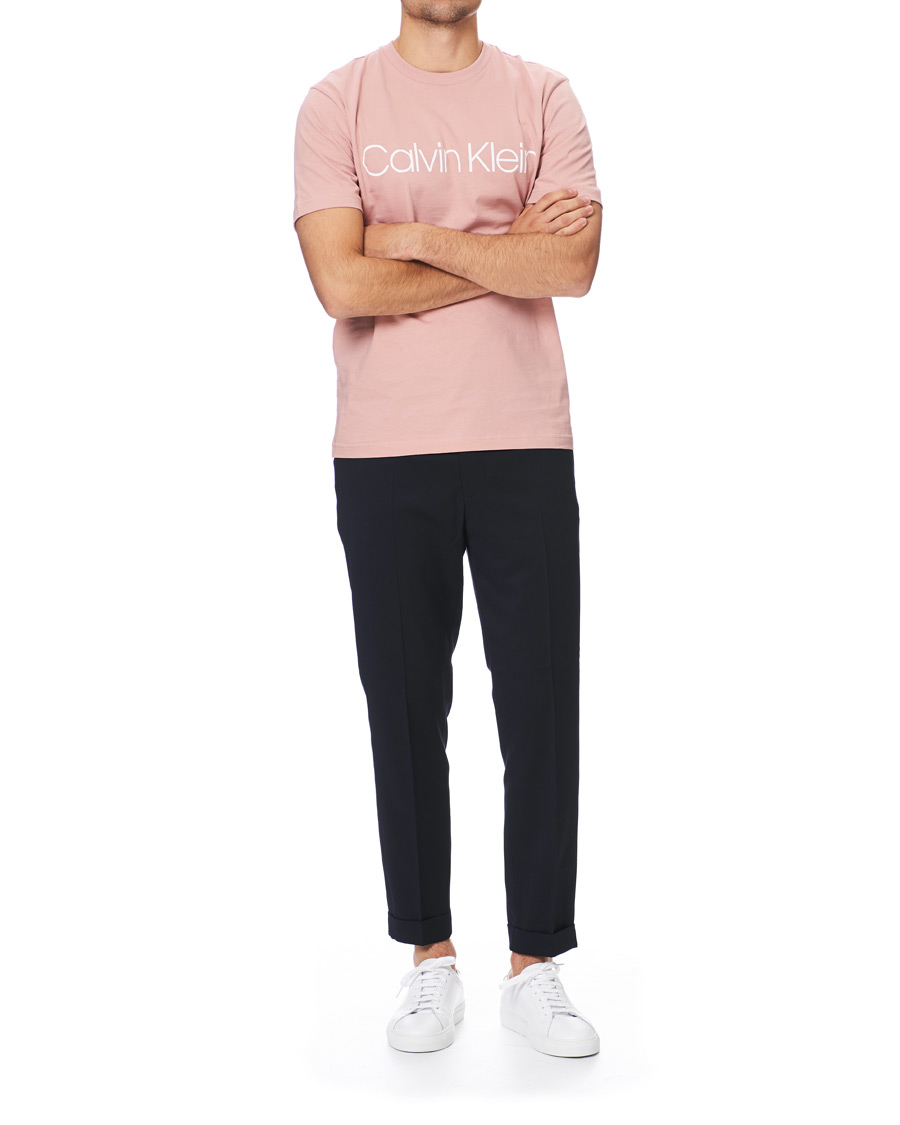 Homme | T-shirts | Calvin Klein | Front Logo Crew Neck Tee Muted Pink