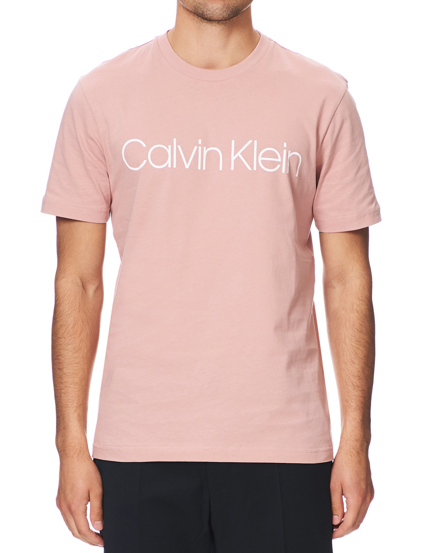 Homme | T-shirts | Calvin Klein | Front Logo Crew Neck Tee Muted Pink